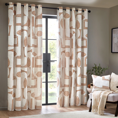 Carro Eyelet, Clay - Ready Made Curtains - Image 3